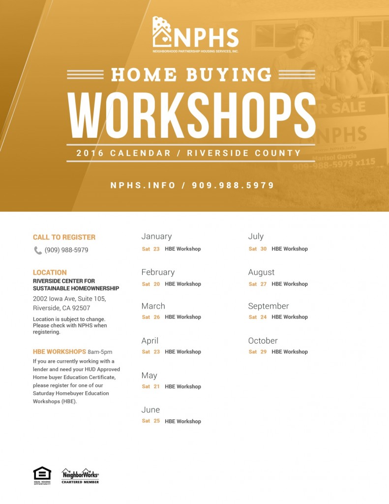 Home Buying Workshops Riv County