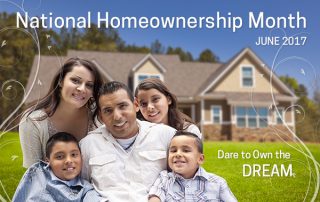 National Homeownership Month June 2017