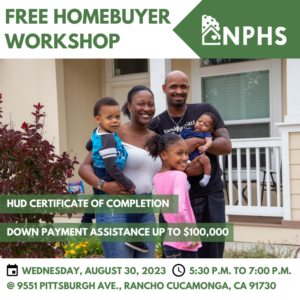 Free Homebuyer Education Workshop @ NPHS Offices